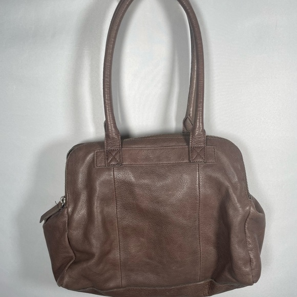 Margot Leather Purse Greyish Brown - Picture 3 of 8